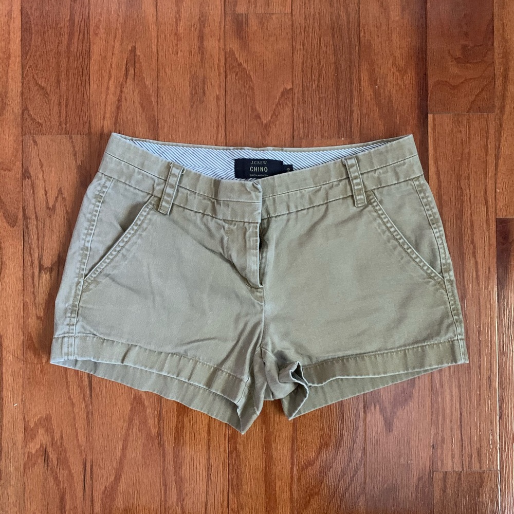J. CREW khaki chino shorts